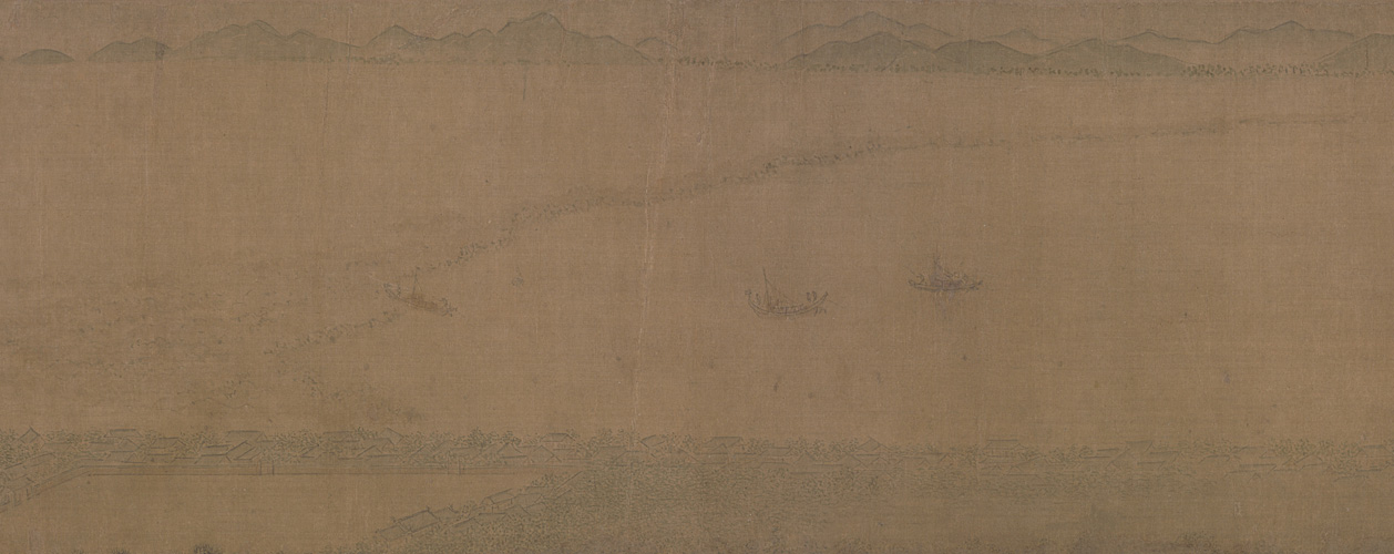 图片[1]-Li Song Qiantang Tidal View Scroll-China Archive